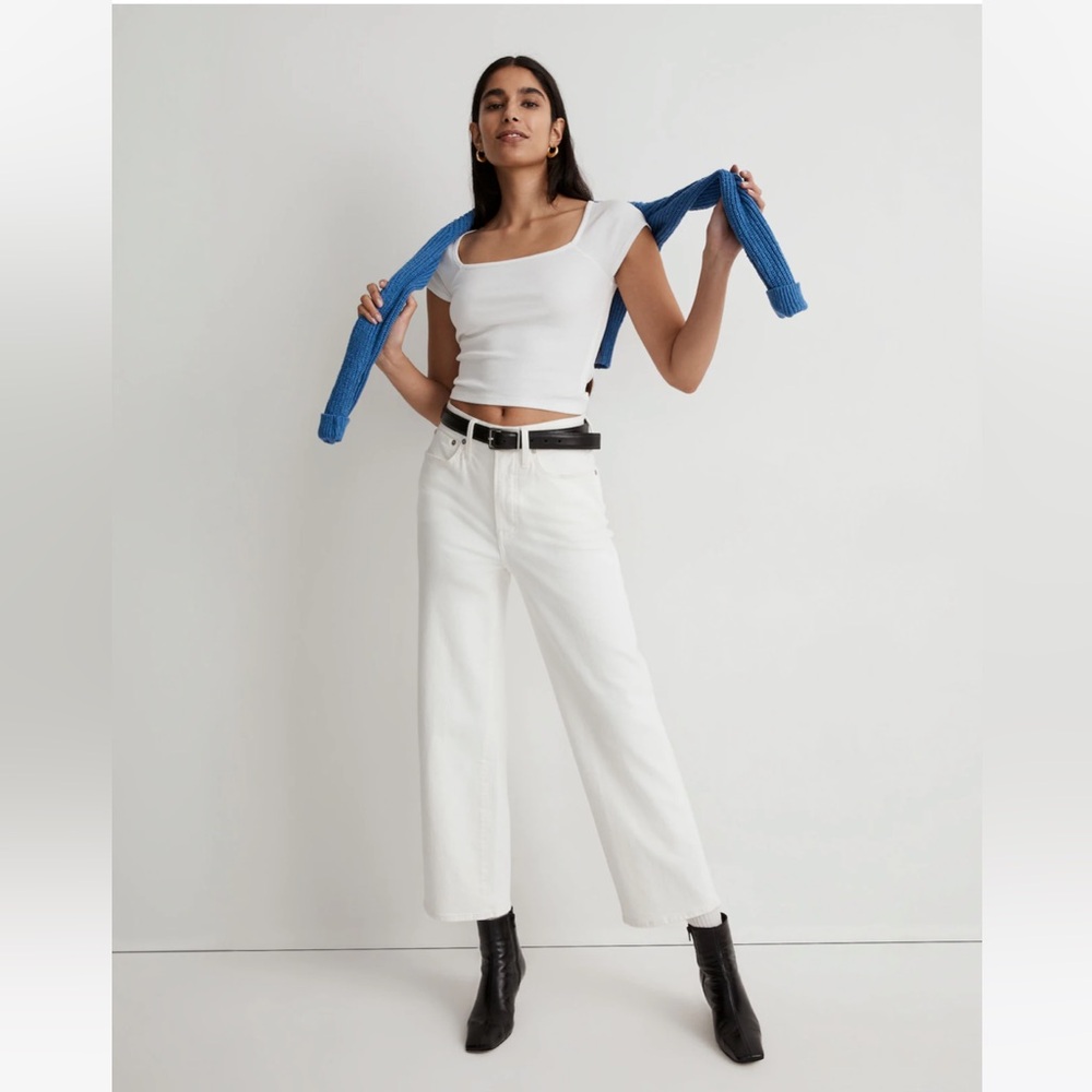 Madewell The Perfect Vintage Wide-Leg Crop Jeans